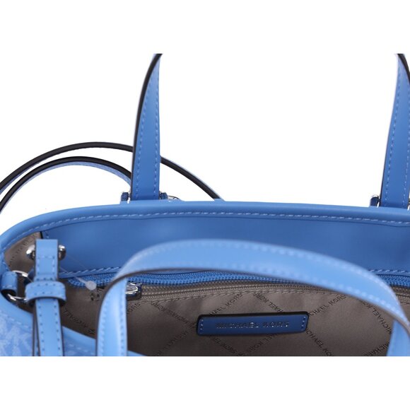 Michael Kors Jet Set XS Carryall Tote Crossbody South Pacific Blue MK Signature - Picture 7 of 7